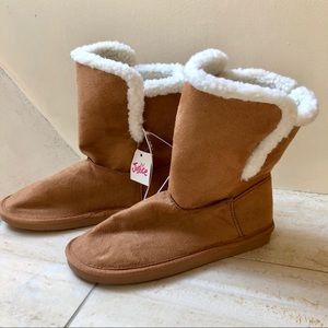 Girls Justice Tan Winter Boots